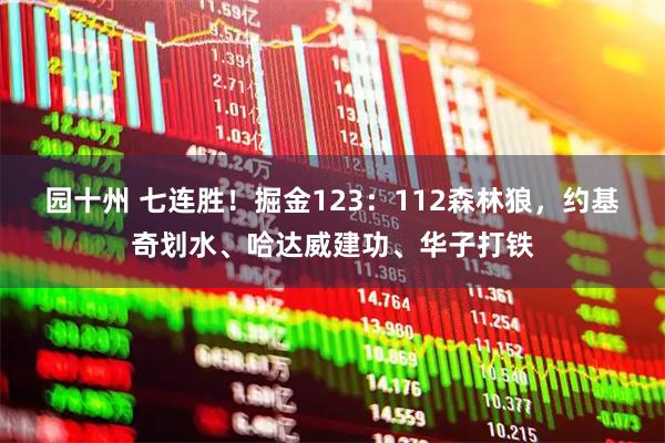 园十州 七连胜！掘金123：112森林狼，约基奇划水、哈达威建功、华子打铁